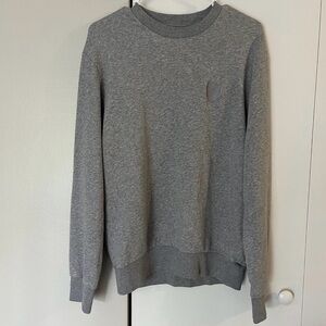 Inimigo Heart Organic Cotton Sweatshirt - Medium - Glacier Gray